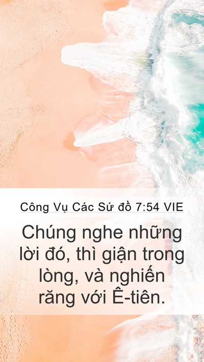 Công Vụ Các Sứ đồ 7:54 VIE Bible Verse Image