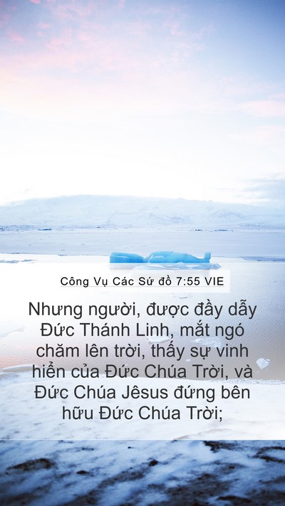 Công Vụ Các Sứ đồ 7:55 VIE Bible Verse Image
