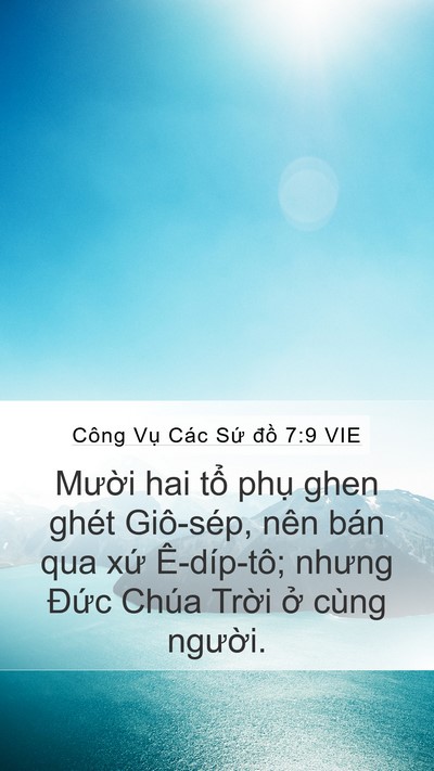 Công Vụ Các Sứ đồ 7:9 VIE Bible Verse Image