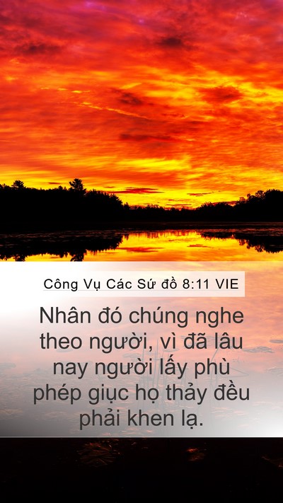 Công Vụ Các Sứ đồ 8:11 VIE Bible Verse Image