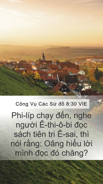 Công Vụ Các Sứ đồ 8:30 VIE Bible Verse Image