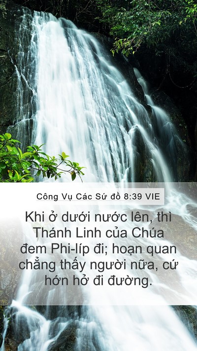 Công Vụ Các Sứ đồ 8:39 VIE Bible Verse Image