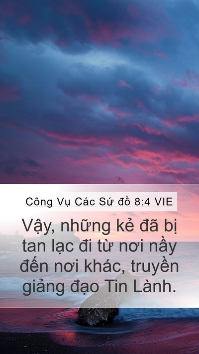Công Vụ Các Sứ đồ 8:4 VIE Bible Verse Image