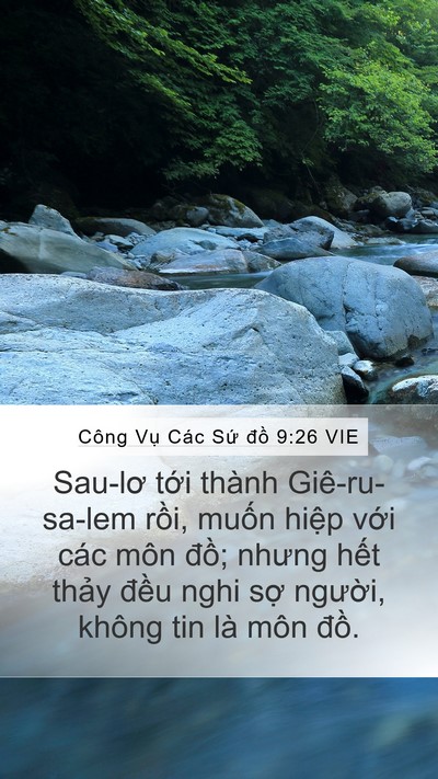 Công Vụ Các Sứ đồ 9:26 VIE Bible Verse Image