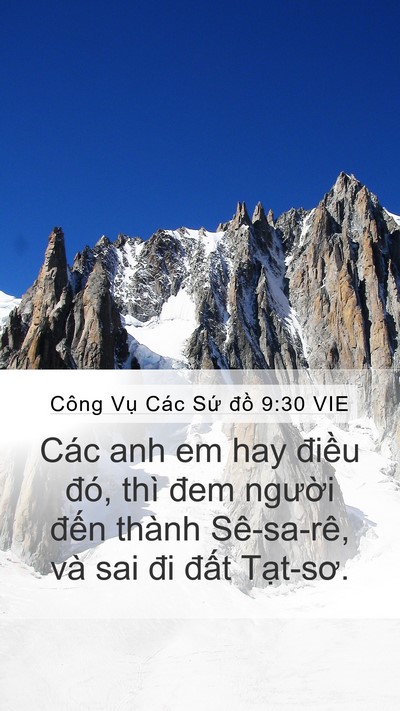 Công Vụ Các Sứ đồ 9:30 VIE Bible Verse Image