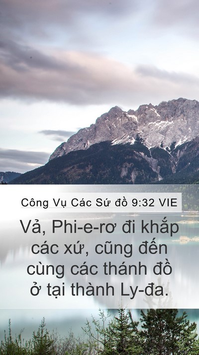 Công Vụ Các Sứ đồ 9:32 VIE Bible Verse Image