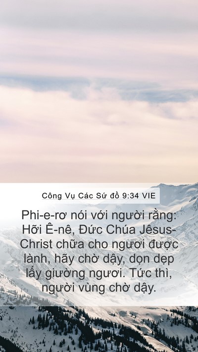 Công Vụ Các Sứ đồ 9:34 VIE Bible Verse Image