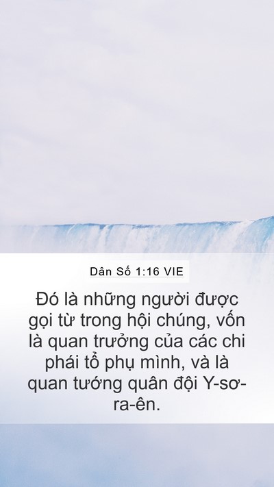 Dân Số 1:16 VIE Bible Verse Image