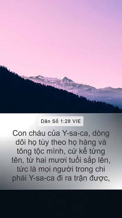 Dân Số 1:28 VIE Bible Verse Image