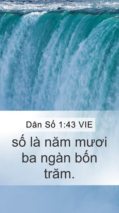 Dân Số 1:43 VIE Mobile Phone Wallpaper - số là năm mươi ba ngàn bốn - Mobile Bible Verse Wallpaper