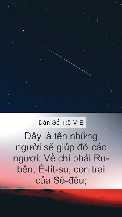 Dân Số 1:5 VIE Bible Verse Image