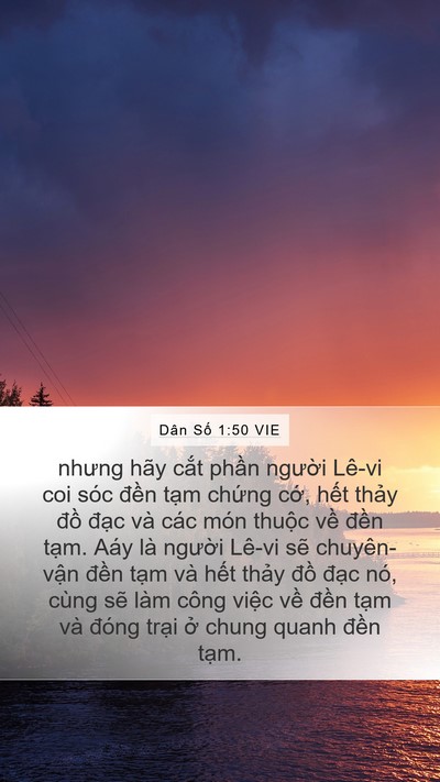 Dân Số 1:50 VIE Bible Verse Image