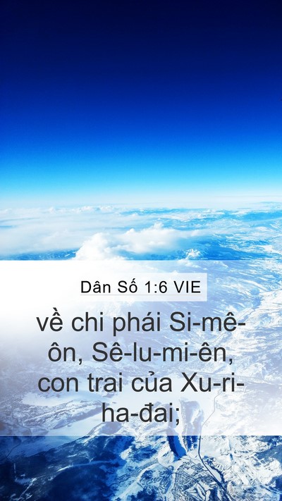 Dân Số 1:6 VIE Bible Verse Image