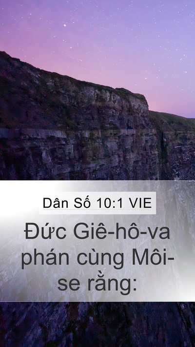 Dân Số 10:1 VIE Bible Verse Image
