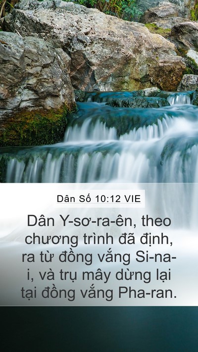 Dân Số 10:12 VIE Bible Verse Image
