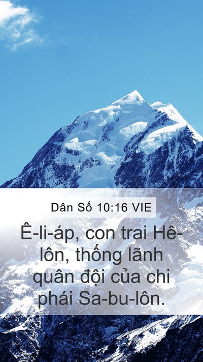 Dân Số 10:16 VIE Bible Verse Image