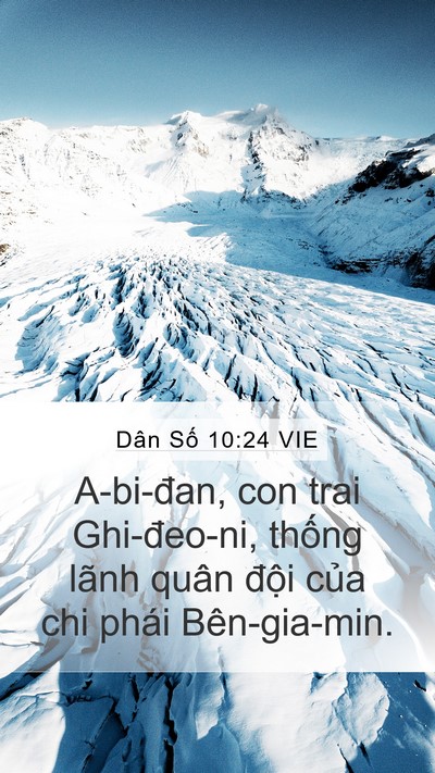 Dân Số 10:24 VIE Bible Verse Image