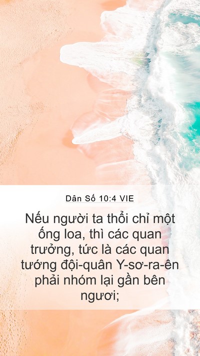 Dân Số 10:4 VIE Mobile Phone Wallpaper - Nếu người ta thổi chỉ một ống loa, - Mobile Bible Verse Wallpaper