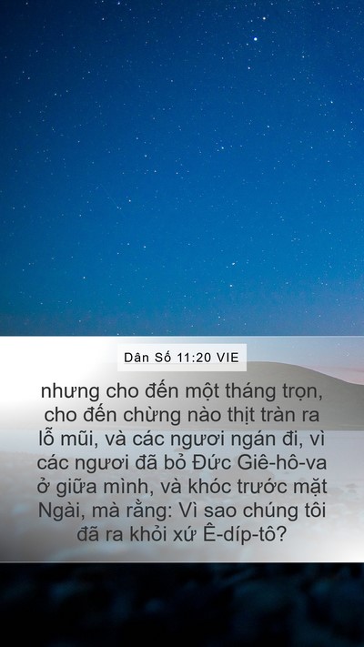 Dân Số 11:20 VIE Bible Verse Image