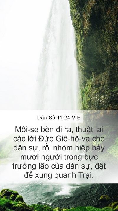 Dân Số 11:24 VIE Bible Verse Image