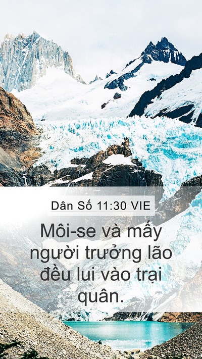 Dân Số 11:30 VIE Mobile Phone Wallpaper - Môi-se và mấy người trưởng lão đều - Mobile Bible Verse Wallpaper