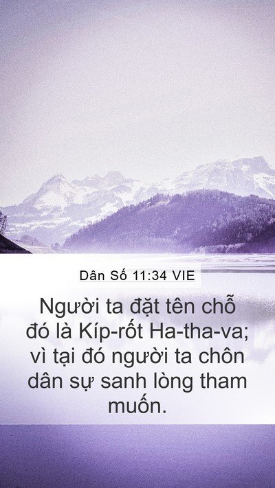 Dân Số 11:34 VIE Mobile Phone Wallpaper - Người ta đặt tên chỗ đó là Kíp-rốt - Mobile Bible Verse Wallpaper