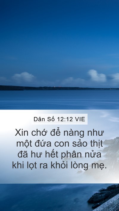 Dân Số 12:12 VIE Mobile Phone Wallpaper - Xin chớ để nàng như một đứa con sảo - Mobile Bible Verse Wallpaper