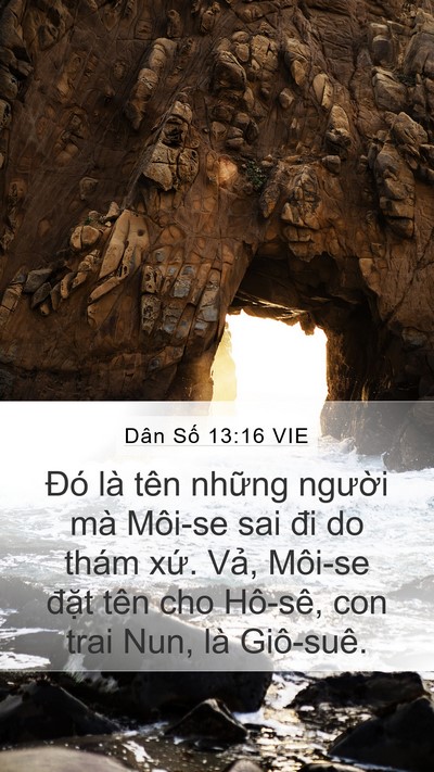 Dân Số 13:16 VIE Bible Verse Image