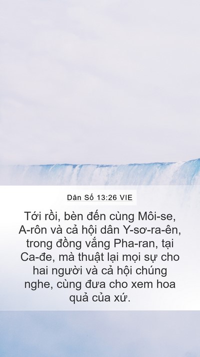 Dân Số 13:26 VIE Bible Verse Image