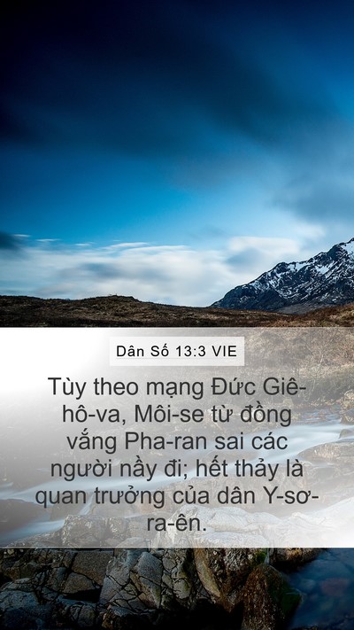 Dân Số 13:3 VIE Bible Verse Image