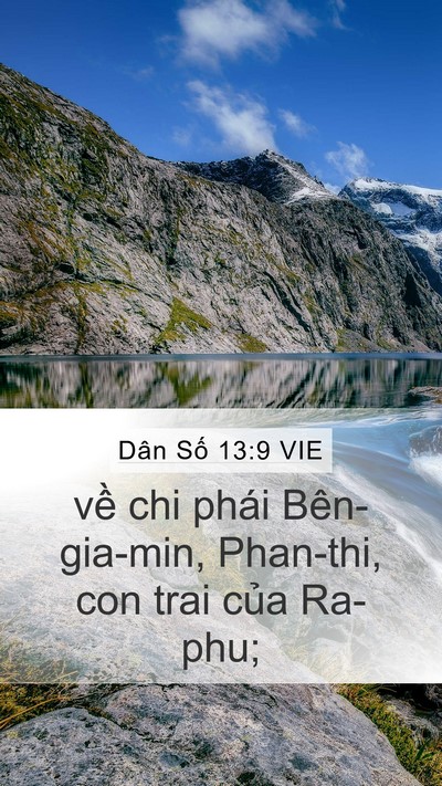 Dân Số 13:9 VIE Mobile Phone Wallpaper - về chi phái Bên-gia-min, Phan-thi, con trai - Mobile Bible Verse Wallpaper