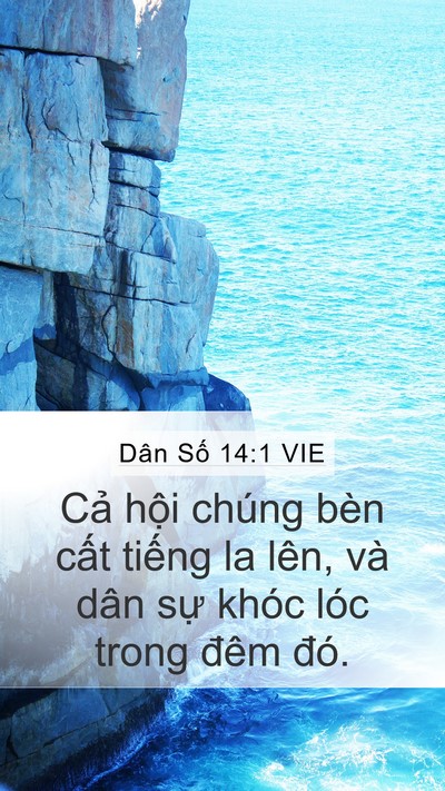 Dân Số 14:1 VIE Bible Verse Image
