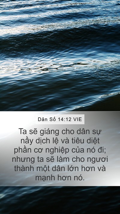 Dân Số 14:12 VIE Bible Verse Image