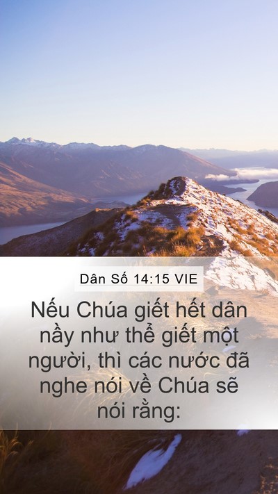 Dân Số 14:15 VIE Bible Verse Image