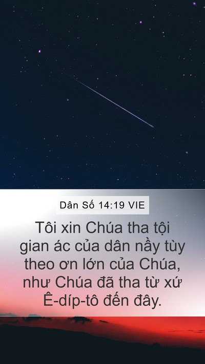 Dân Số 14:19 VIE Bible Verse Image