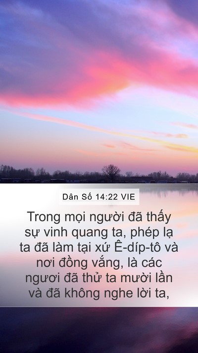 Dân Số 14:22 VIE Bible Verse Image