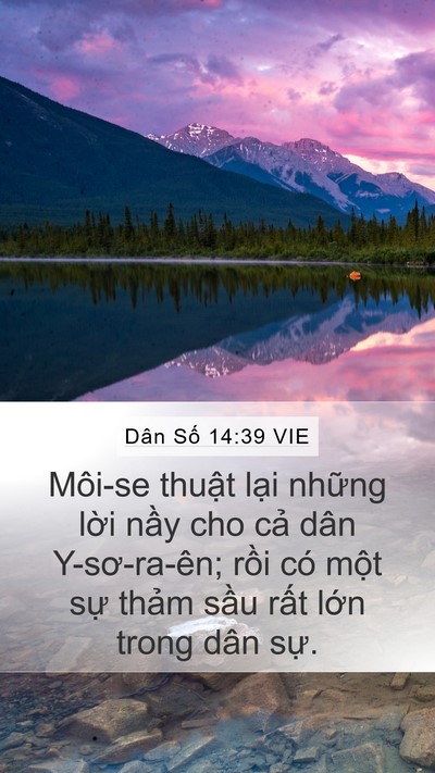 Dân Số 14:39 VIE Mobile Phone Wallpaper - Môi-se thuật lại những lời nầy cho - Mobile Bible Verse Wallpaper