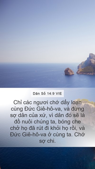 Dân Số 14:9 VIE Bible Verse Image