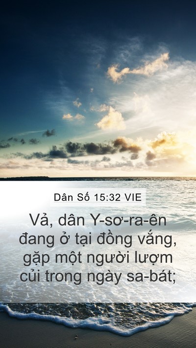 Dân Số 15:32 VIE Bible Verse Image