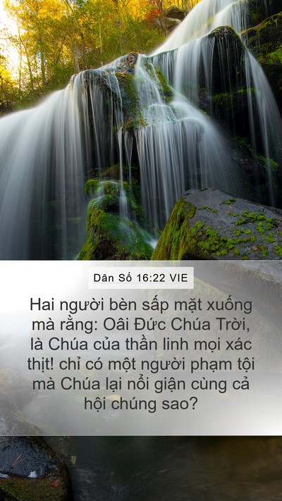 Dân Số 16:22 VIE Bible Verse Image