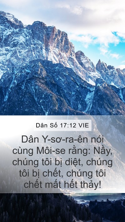 Dân Số 17:12 VIE Bible Verse Image