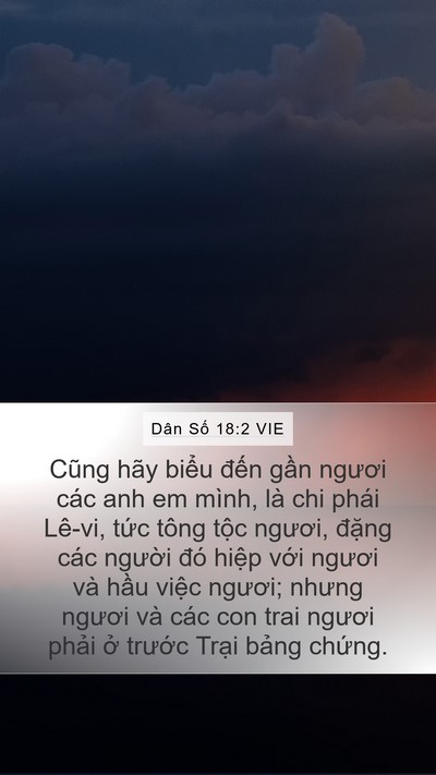 Dân Số 18:2 VIE Bible Verse Image