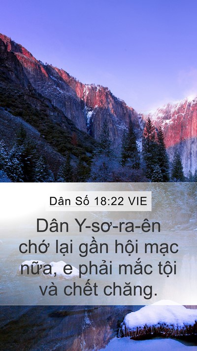 Dân Số 18:22 VIE Bible Verse Image
