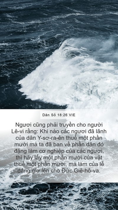 Dân Số 18:26 VIE Bible Verse Image