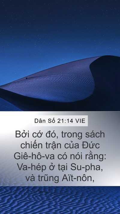 Dân Số 21:14 VIE Bible Verse Image