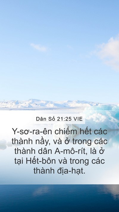Dân Số 21:25 VIE Bible Verse Image