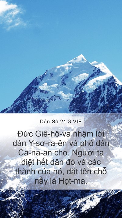 Dân Số 21:3 VIE Bible Verse Image