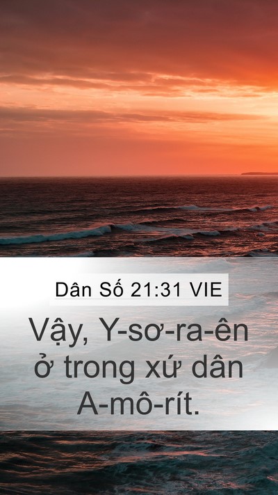 Dân Số 21:31 VIE Bible Verse Image