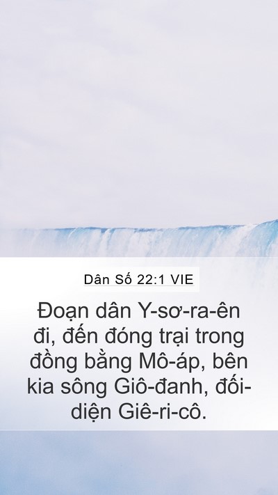 Dân Số 22:1 VIE Bible Verse Image