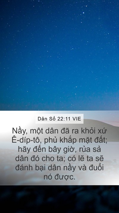 Dân Số 22:11 VIE Bible Verse Image